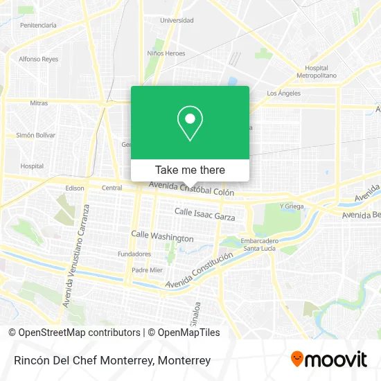 Rincón Del Chef Monterrey map