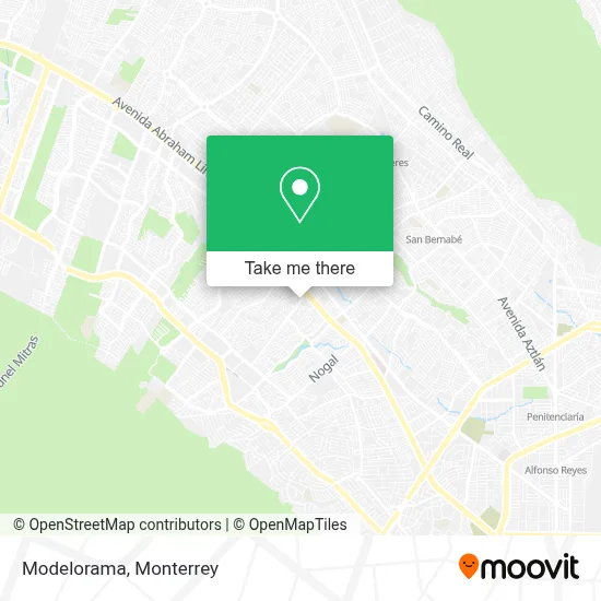 Modelorama map