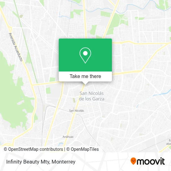 Infinity Beauty Mty map