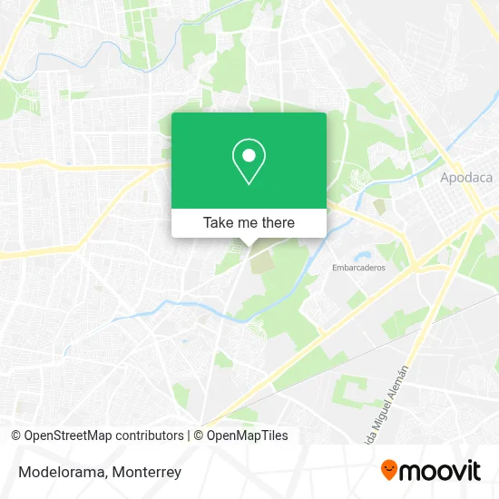 Modelorama map