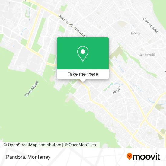 Pandora map