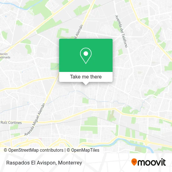 Raspados El Avispon map