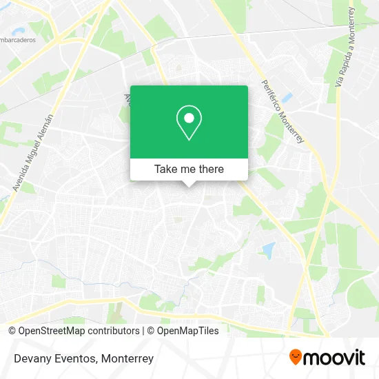 Devany Eventos map
