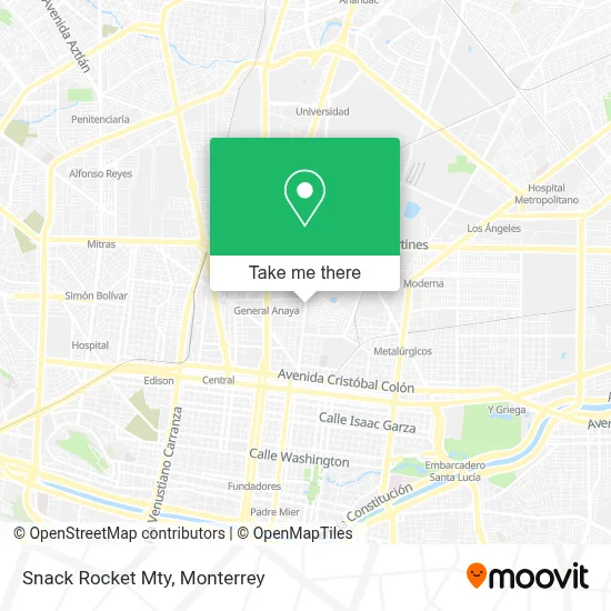 Snack Rocket Mty map