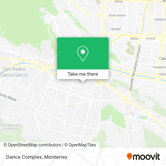 Dance Complex map