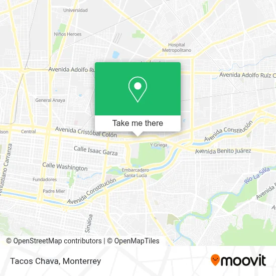 Tacos Chava map