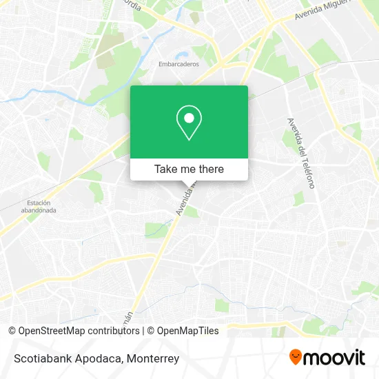 Scotiabank Apodaca map