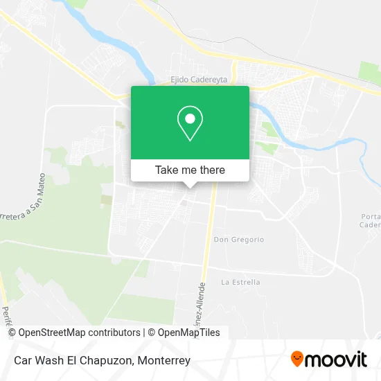 Car Wash El Chapuzon map