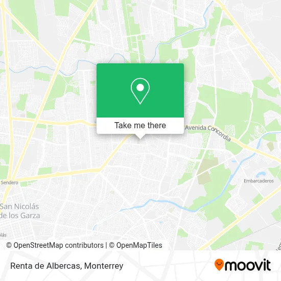 Renta de Albercas map