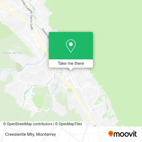 Creesiente Mty map
