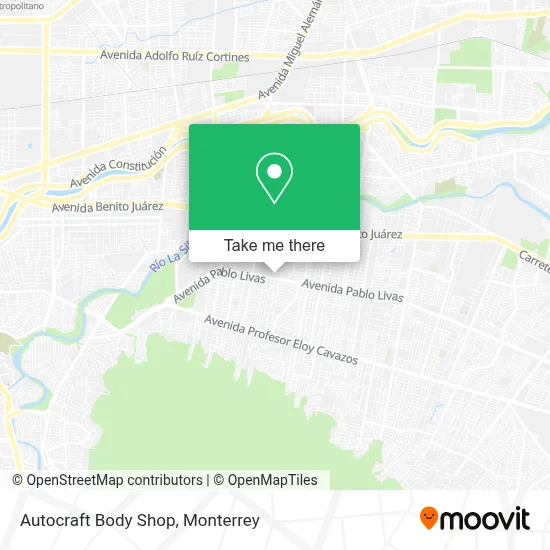 Autocraft Body Shop map