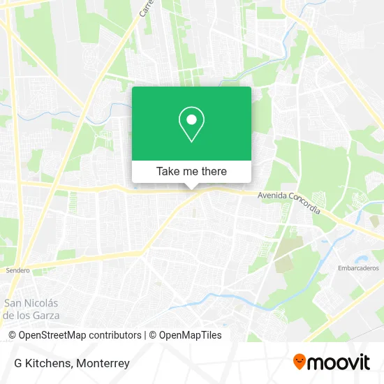 G Kitchens map
