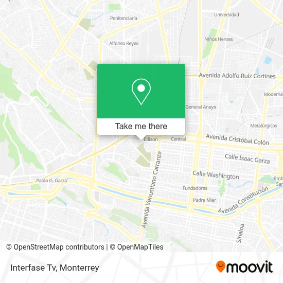 Interfase Tv map
