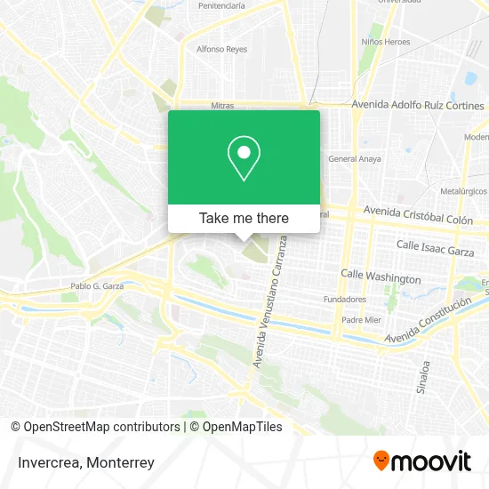 Invercrea map