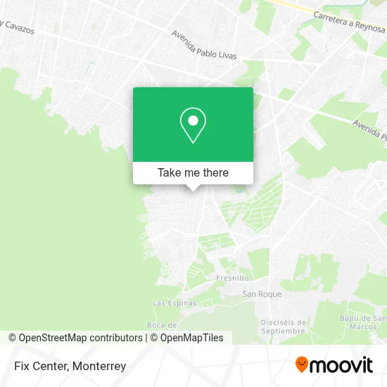 Fix Center map