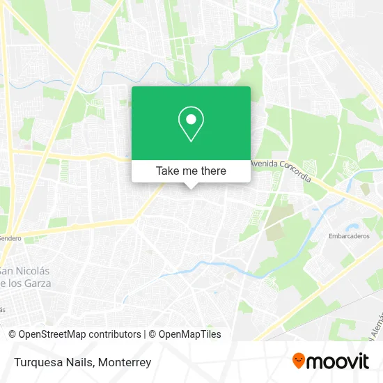 Turquesa Nails map