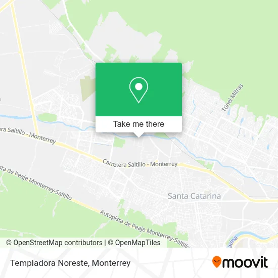Templadora Noreste map
