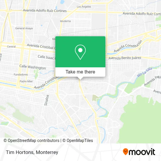 Tim Hortons map