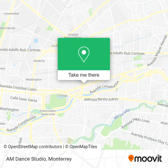 AM Dance Studio map