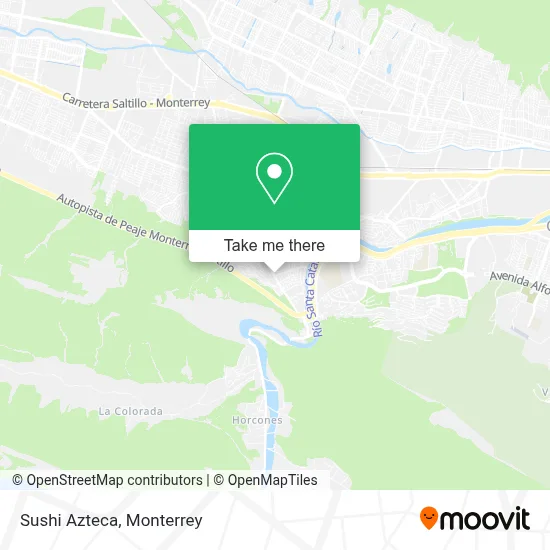 Sushi Azteca map