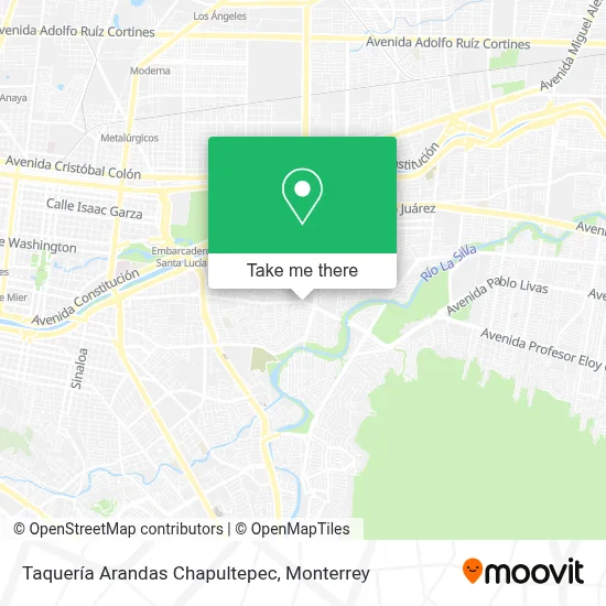 Taquería Arandas Chapultepec map