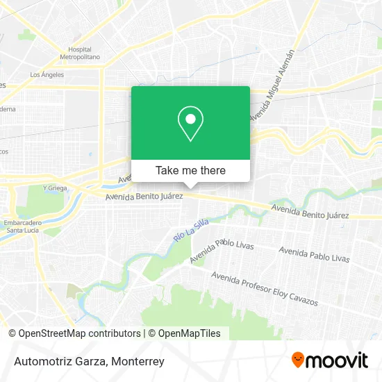 Automotriz Garza map