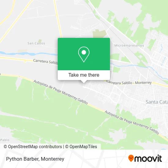 Python Barber map