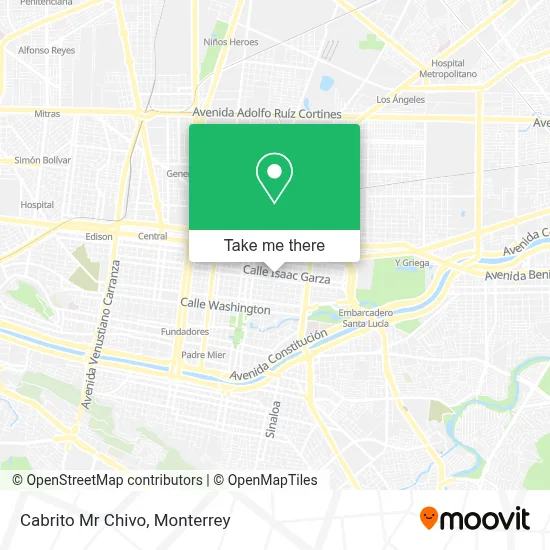 Cabrito Mr Chivo map