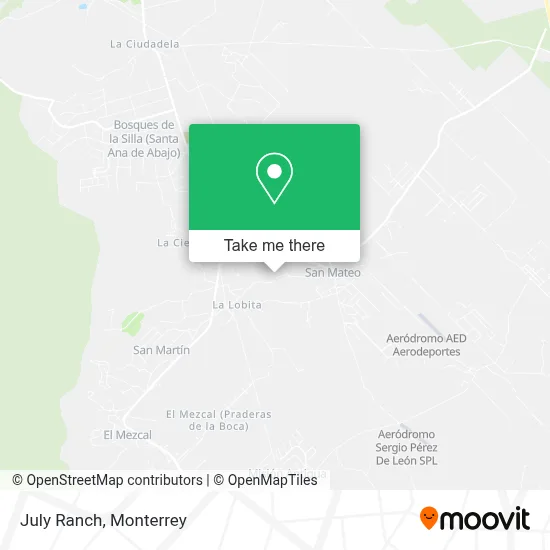 July Ranch map