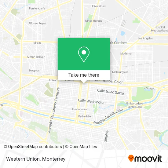 Western Union map