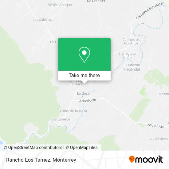 Rancho Los Tamez map