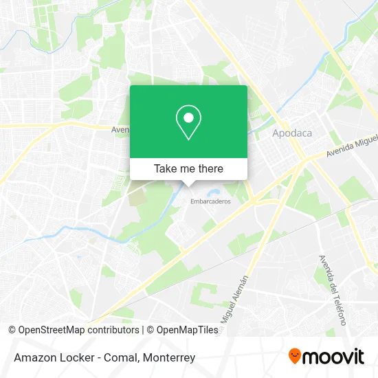 Amazon Locker - Comal map