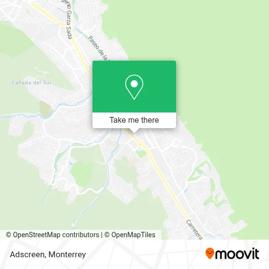 Adscreen map