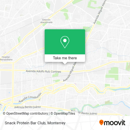 Snack Protein Bar Club map
