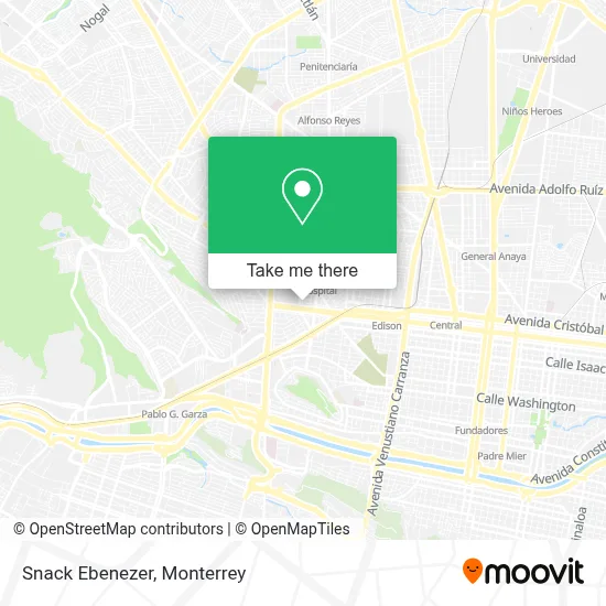 Snack Ebenezer map
