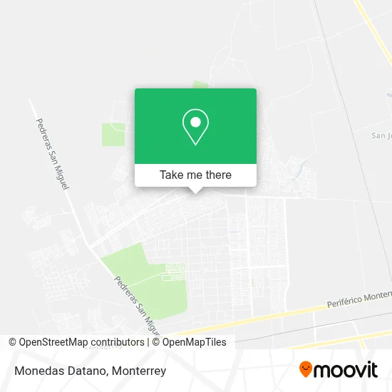 Monedas Datano map