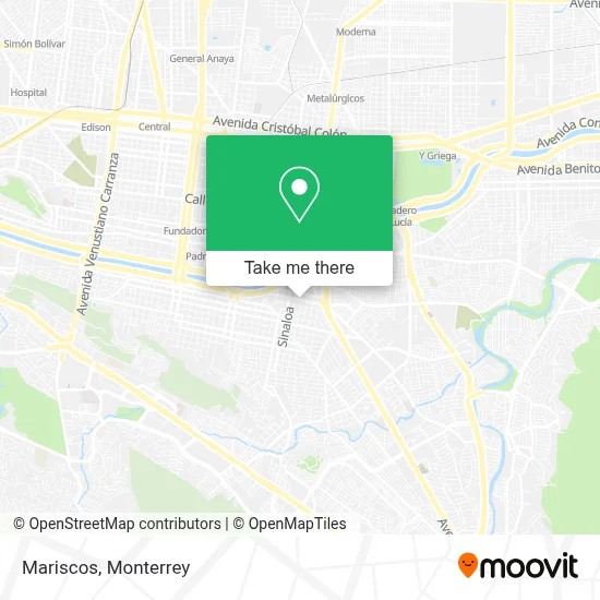 Mariscos map