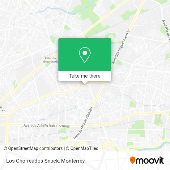 Los Chorreados Snack map