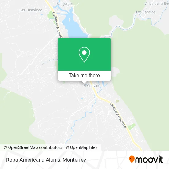 Ropa Americana Alanis map