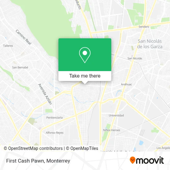 First Cash Pawn map