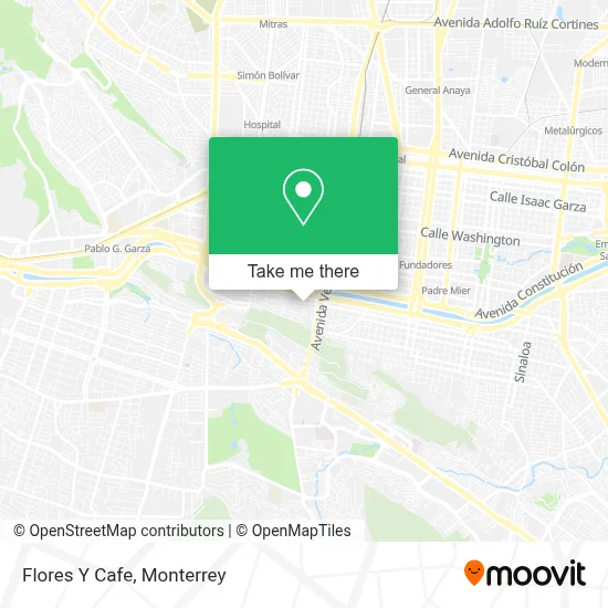 Flores Y Cafe map
