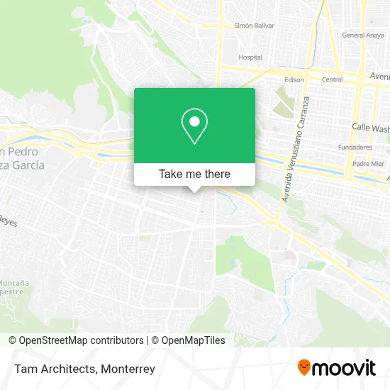 Tam Architects map
