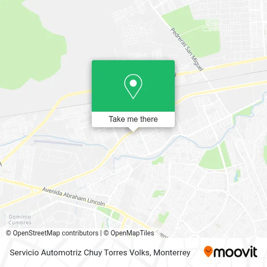 Servicio Automotriz Chuy Torres Volks map