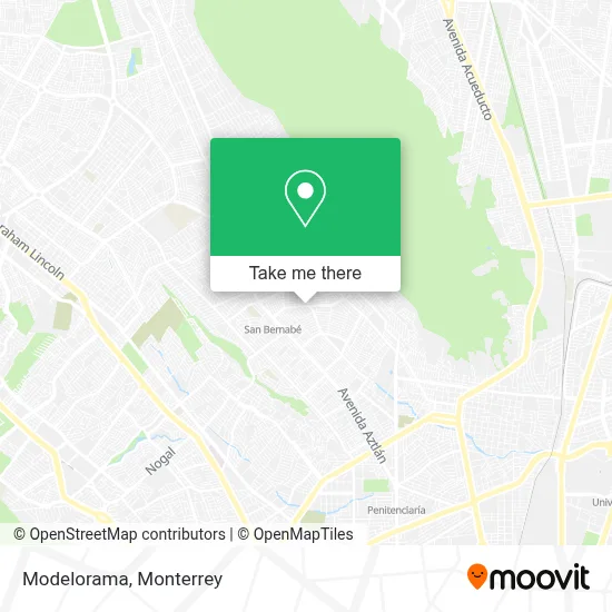 Modelorama map