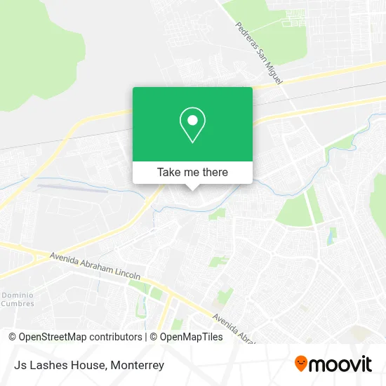 Js Lashes House map