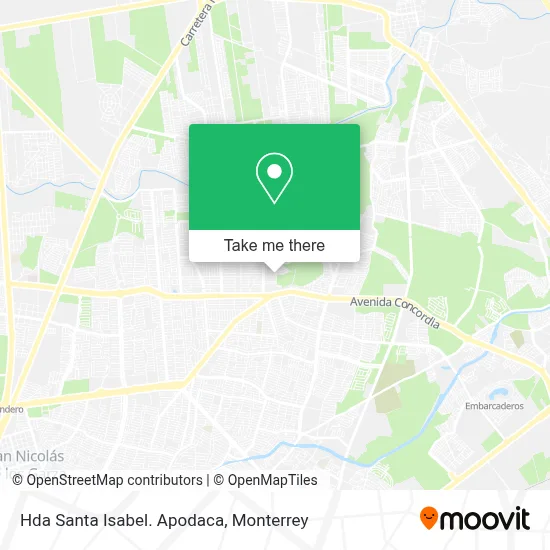 Hda Santa Isabel. Apodaca map