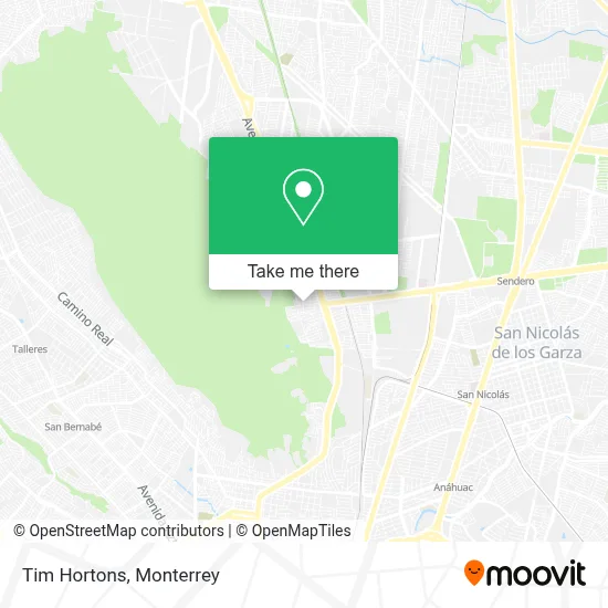 Tim Hortons map