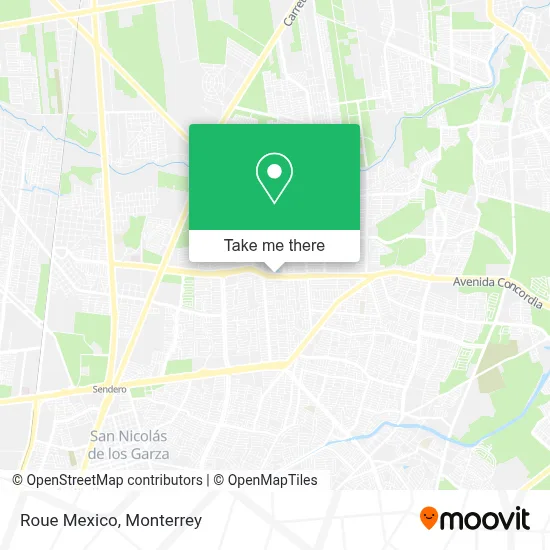 Roue Mexico map