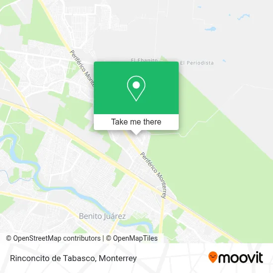 Rinconcito de Tabasco map