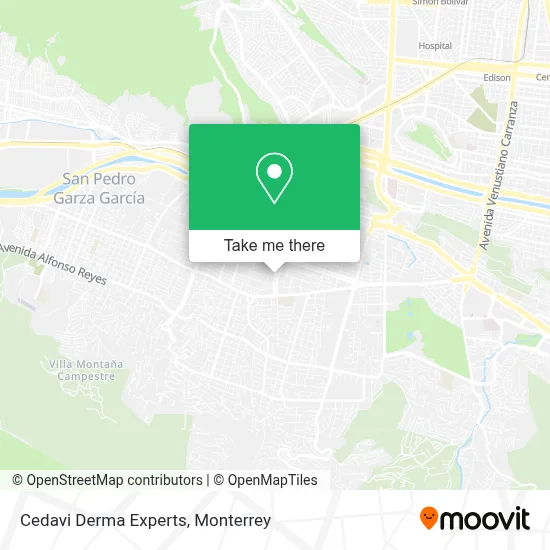Cedavi Derma Experts map